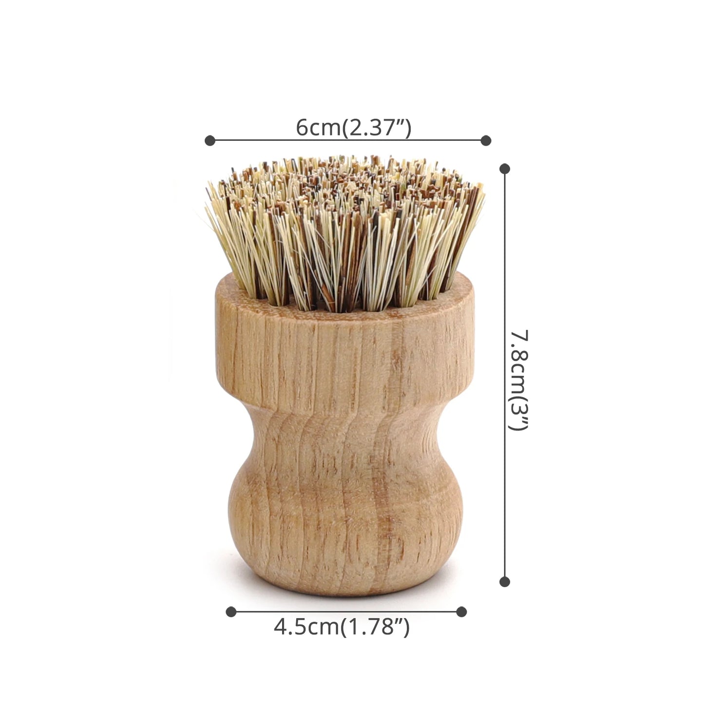 Brosse à récurer en bois.