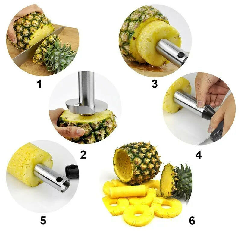 Eplucheur ananas en inox.