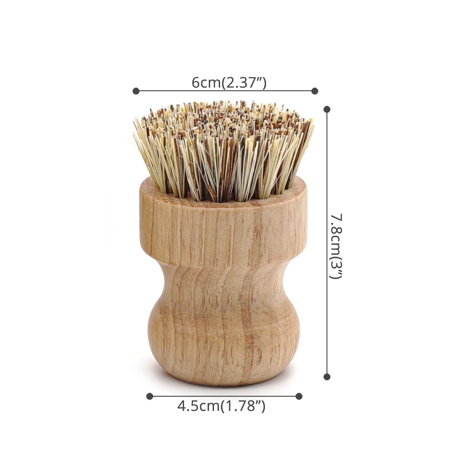 Brosse à récurer en bois.