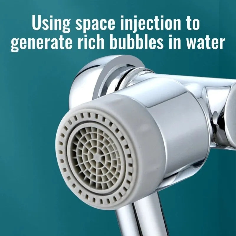 Tête de robinet orientable 1080°.